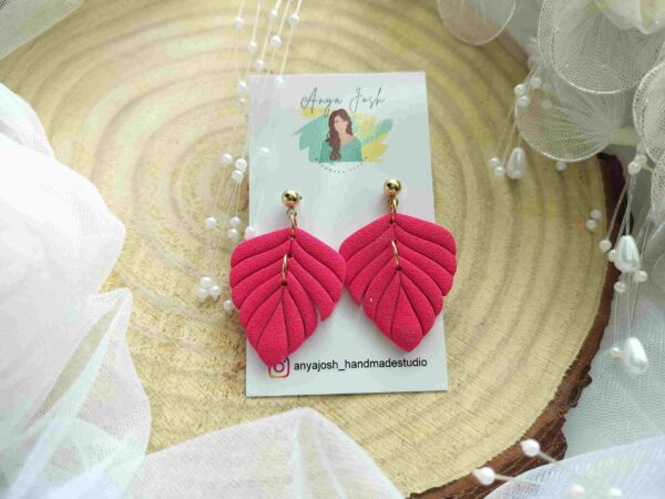 Feather Earrings - Pink